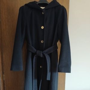 Michael Kors Long Hooded Belted Winter Coat